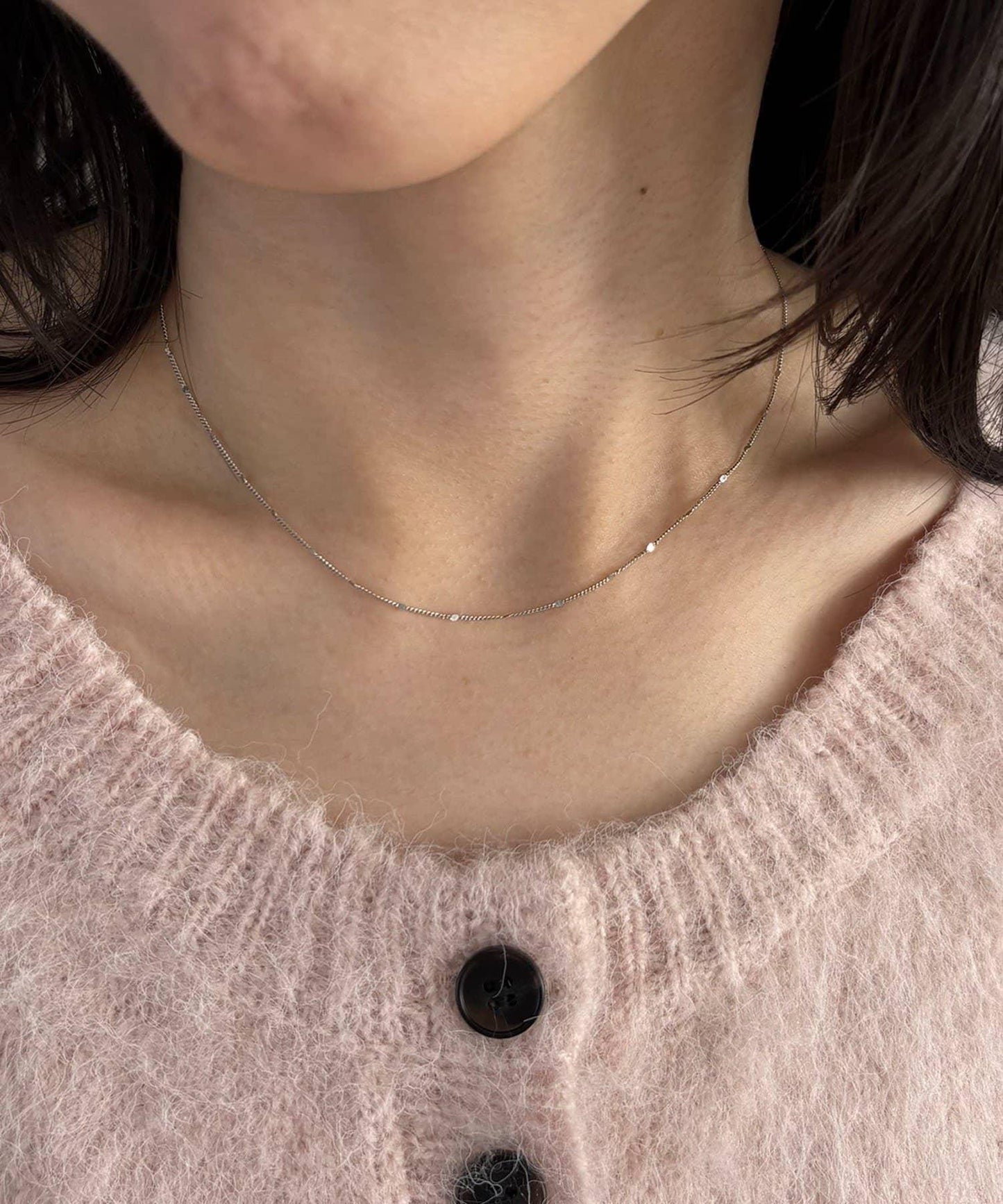 GOLDY 圓點鏈條皮質項鍊