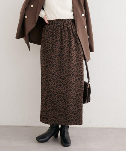 豹紋休閒裙