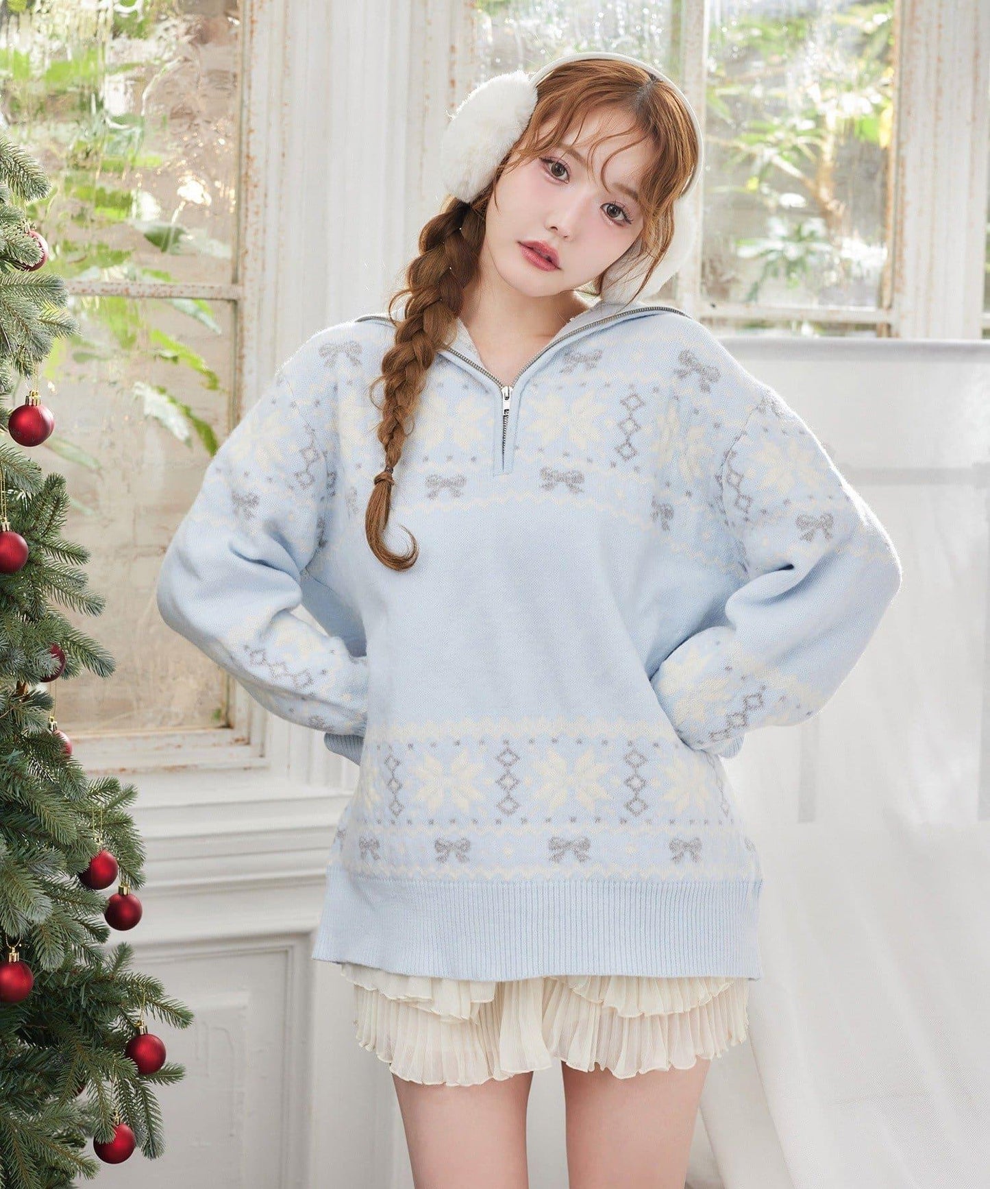 北歐圖案針織衫