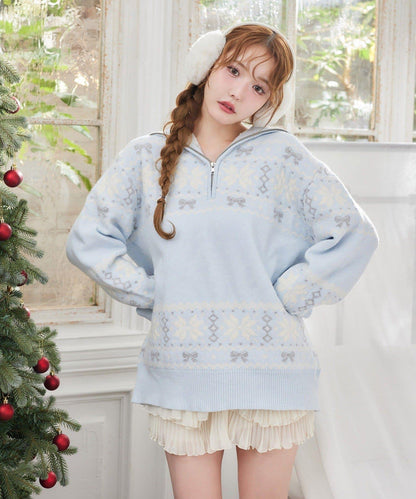 北歐圖案針織衫