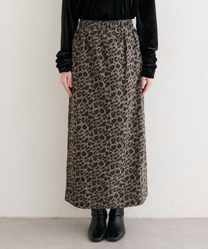 豹紋休閒裙