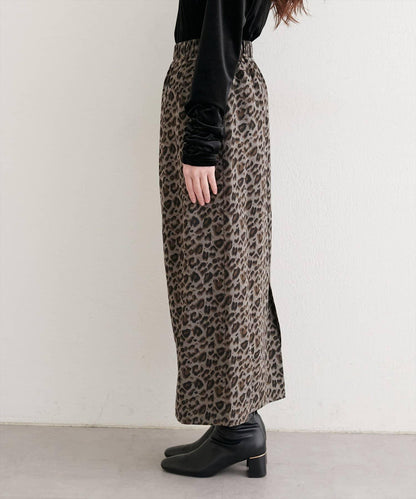 豹紋休閒裙