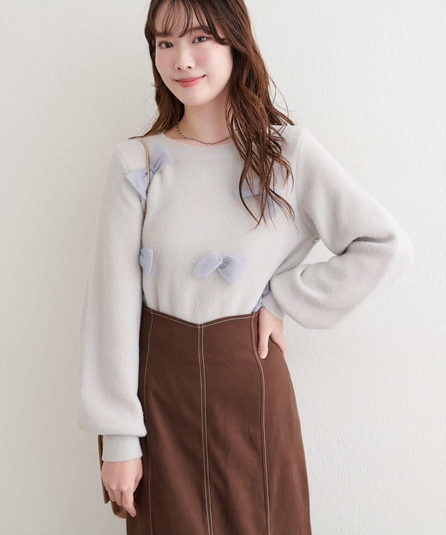 隨機蝴蝶結針織套頭衫