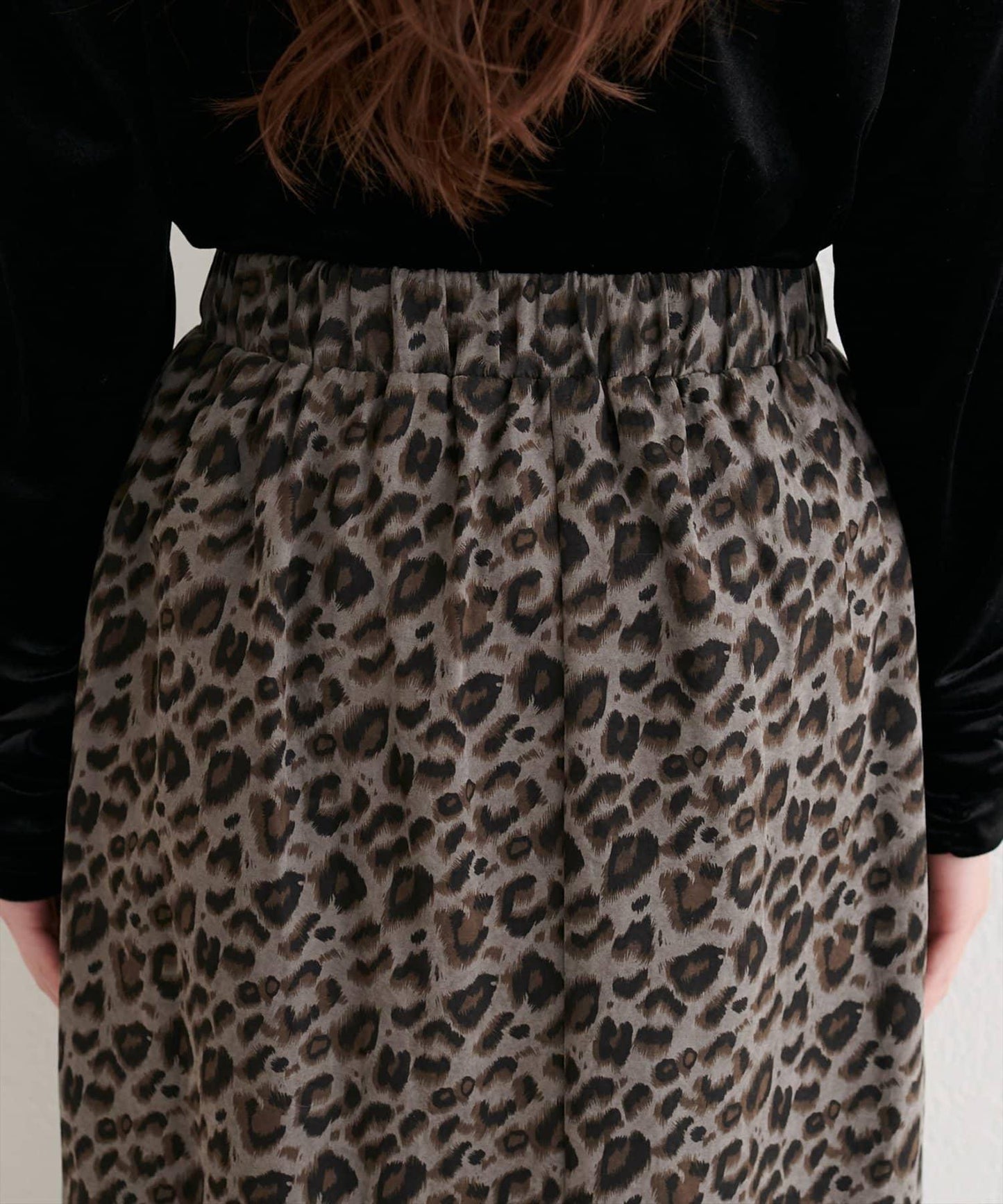 豹紋休閒裙