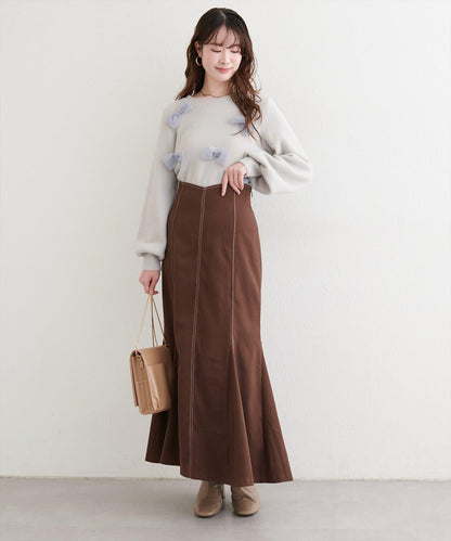 隨機蝴蝶結針織套頭衫