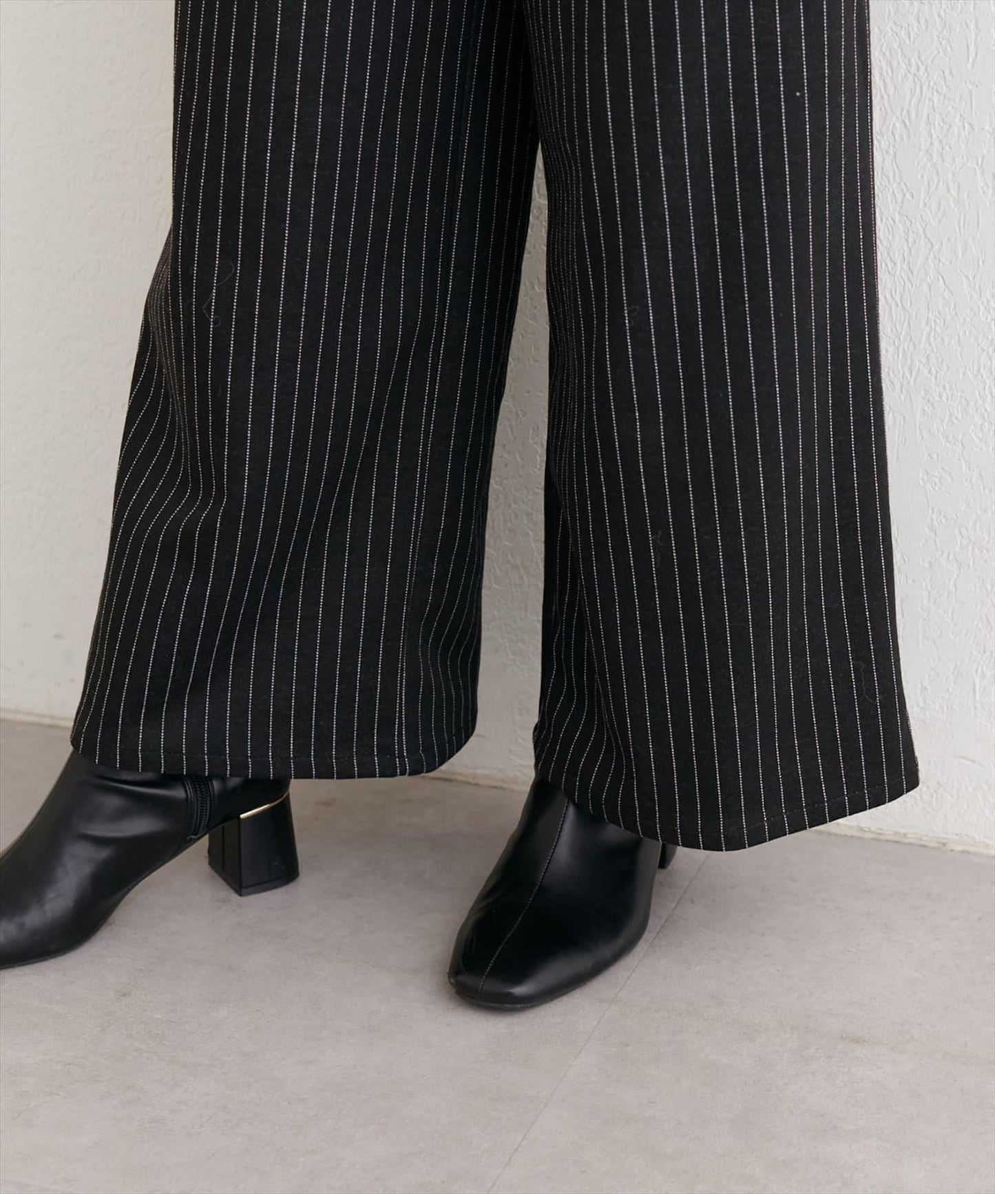 附腰帶彈力長褲