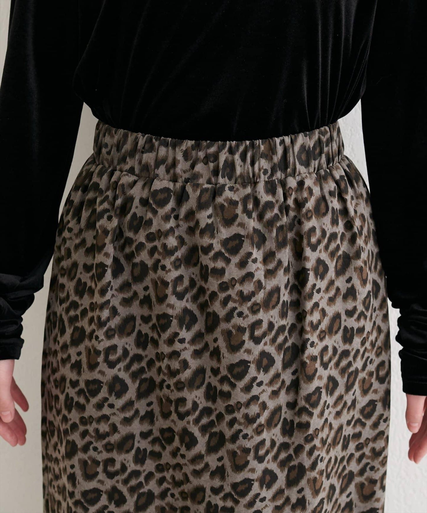 豹紋休閒裙