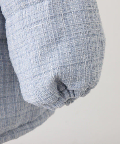 仿皮草連帽帶腰帶仿羽絨服