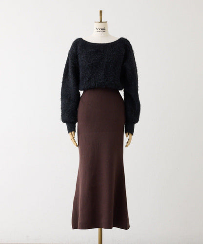 【Seemi.】拼接針織連衣裙