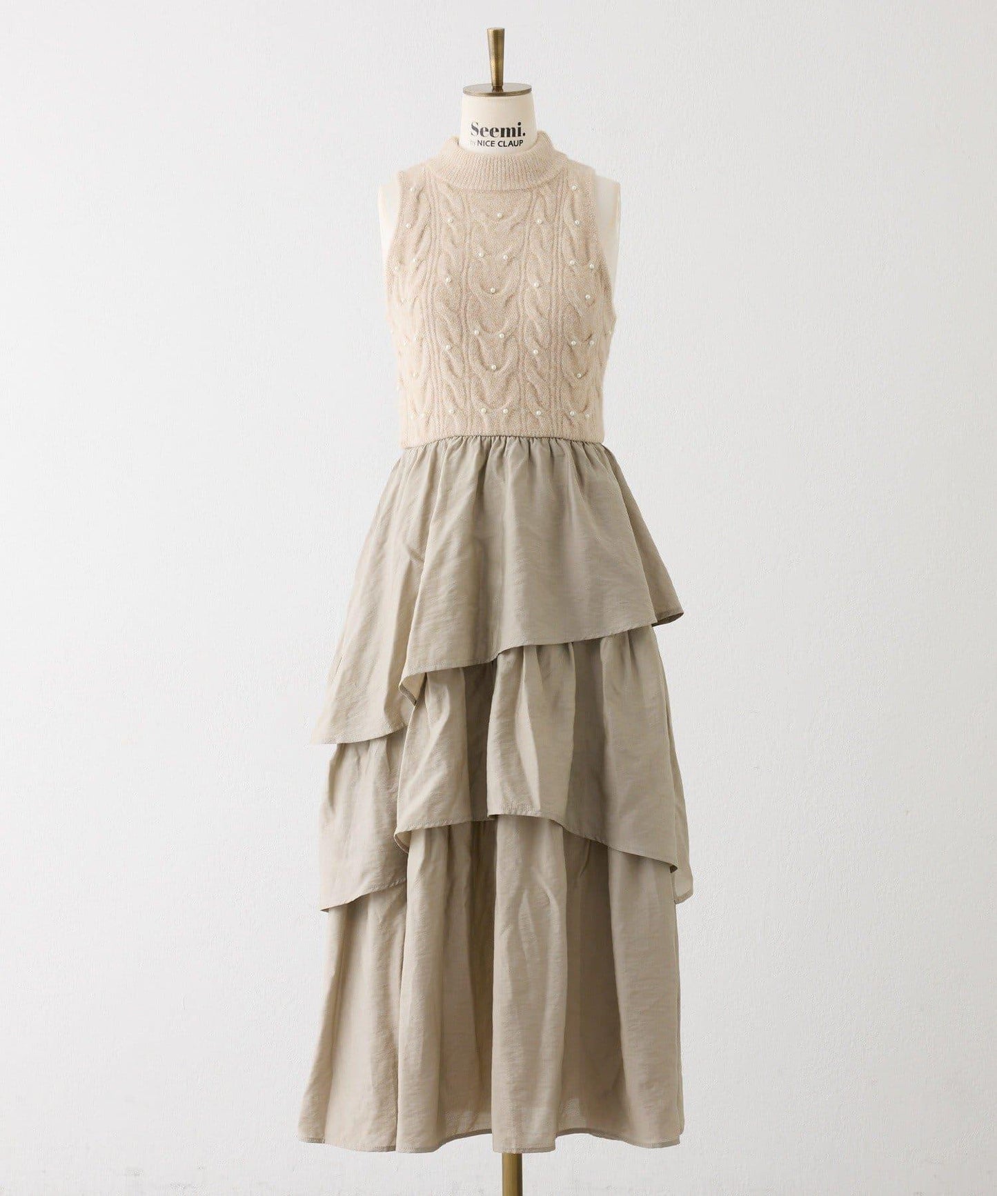 【Seemi.】寶石裝飾連衣裙