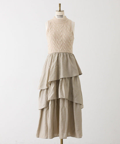 【Seemi.】寶石裝飾連衣裙