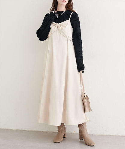 袖口珍珠柔軟針織衫