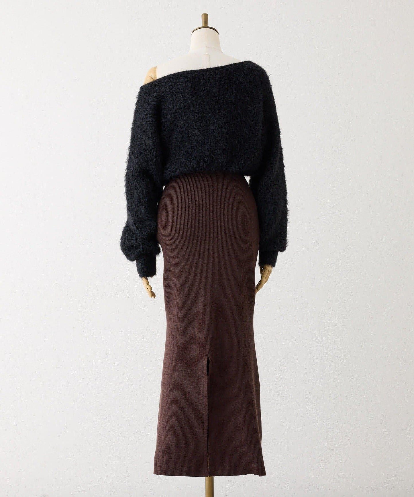 【Seemi.】拼接針織連衣裙