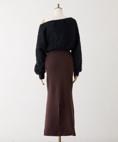 【Seemi.】拼接針織連衣裙