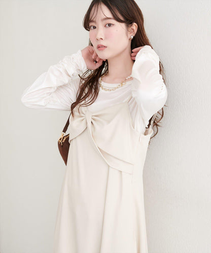 彈力天鵝絨長袖T恤