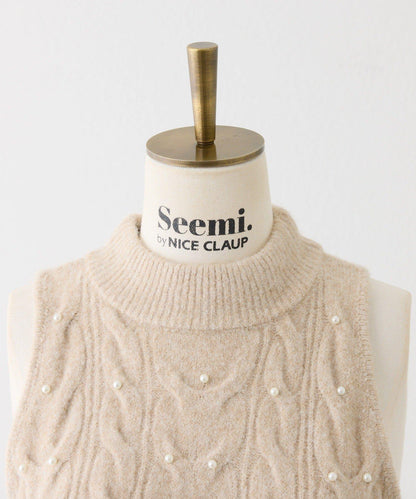 【Seemi.】寶石裝飾連衣裙