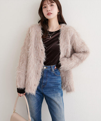 彈力天鵝絨長袖T恤