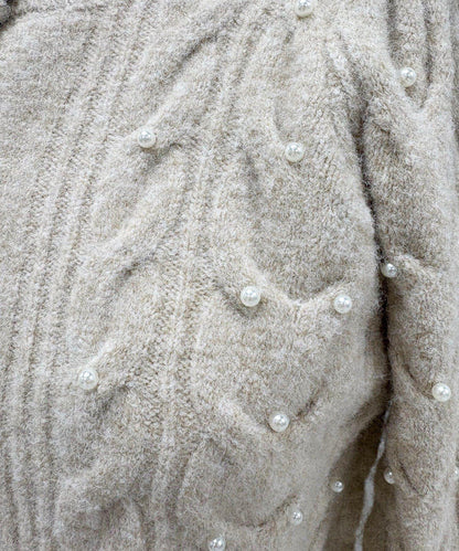 【Seemi.】寶石裝飾針織衫