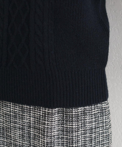 袖口珍珠柔軟針織衫