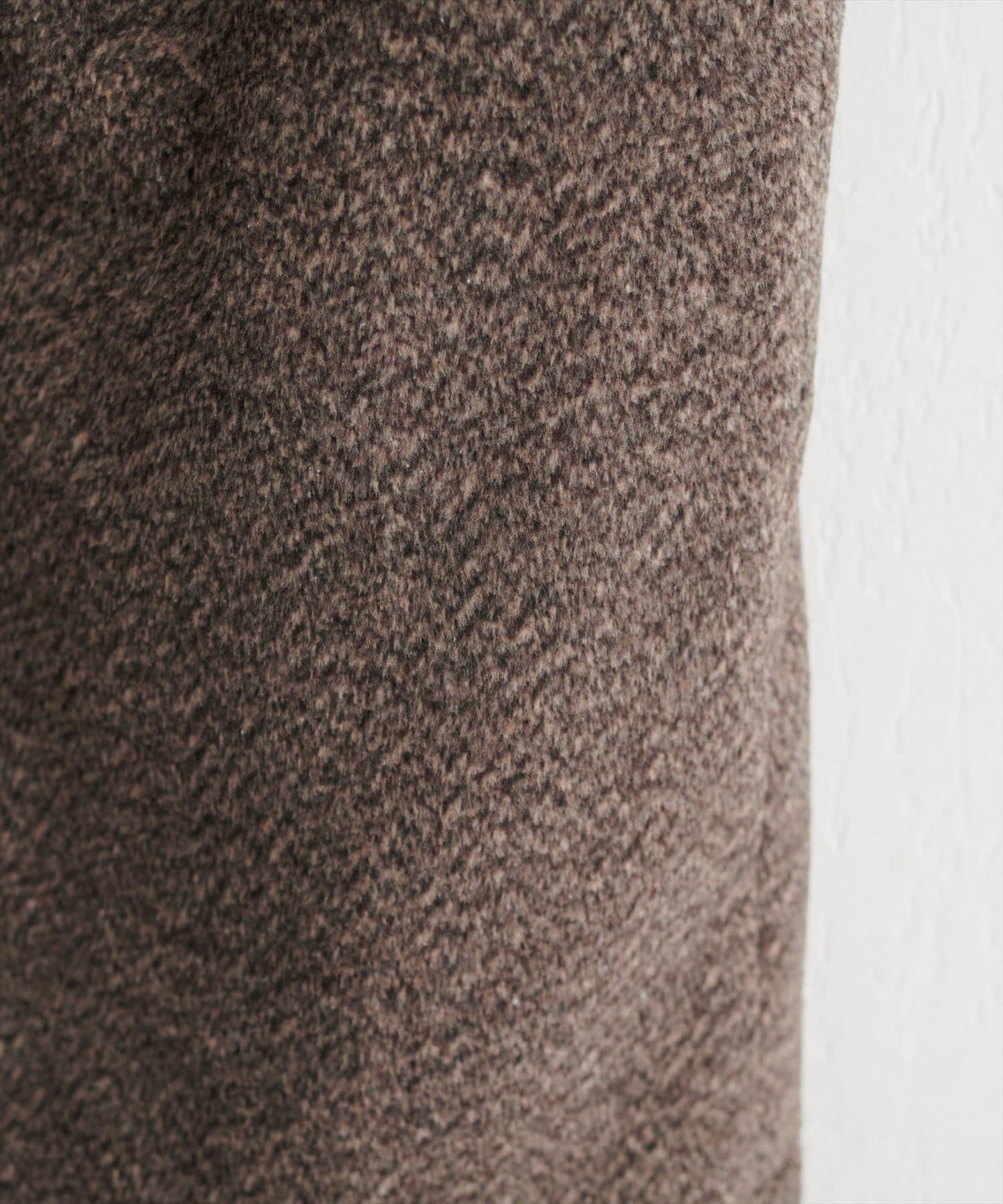 混色仿羊毛迷你揹帶裙