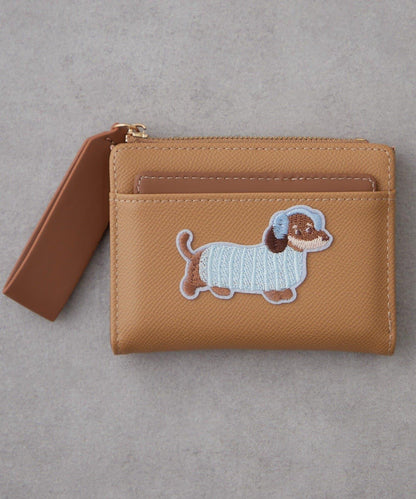 帶卡包、狗狗刺繡錢包