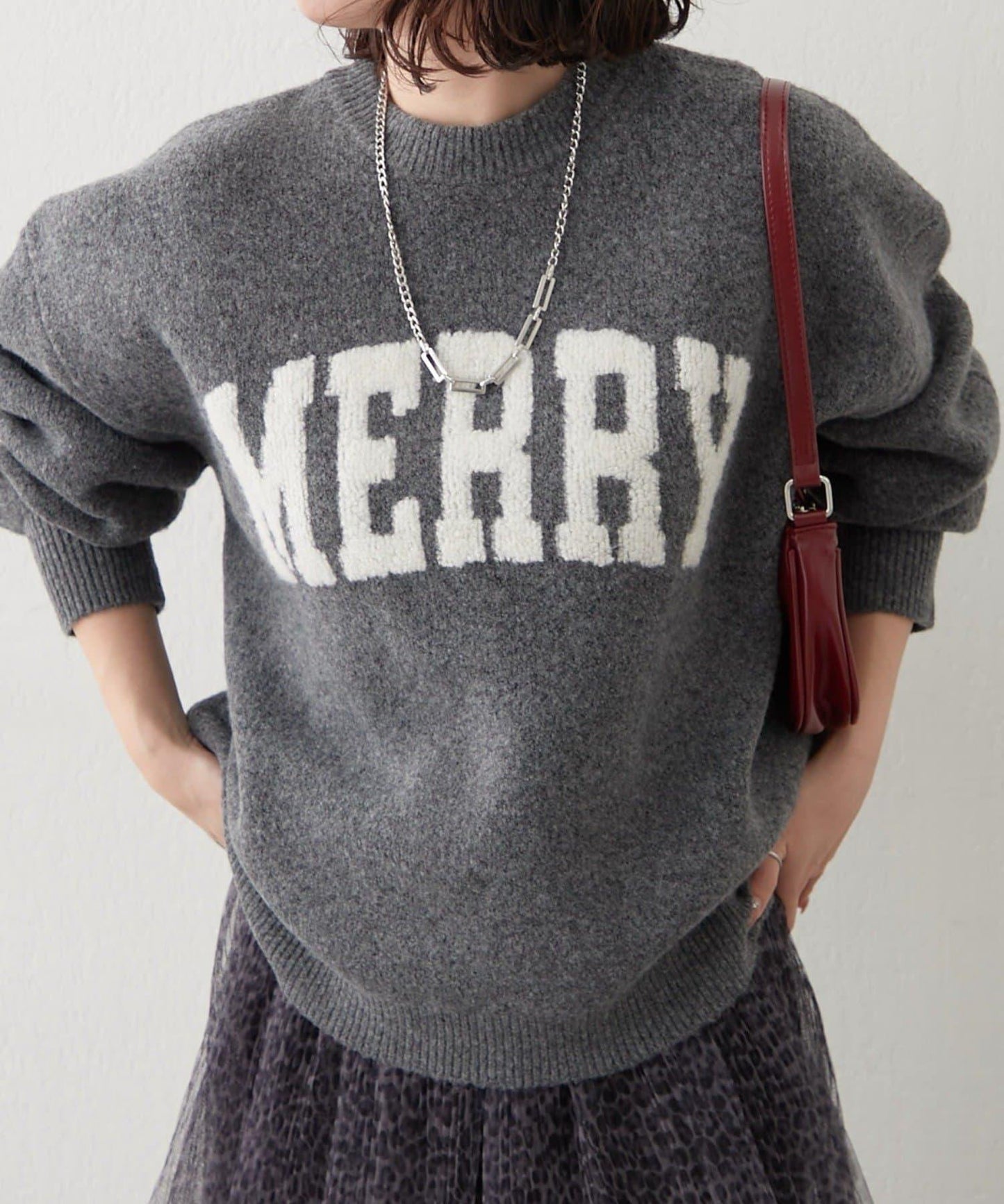 【NAO】標誌提花套頭衫