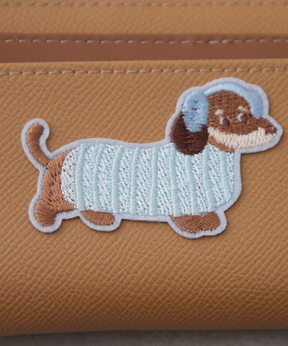 帶卡包、狗狗刺繡錢包