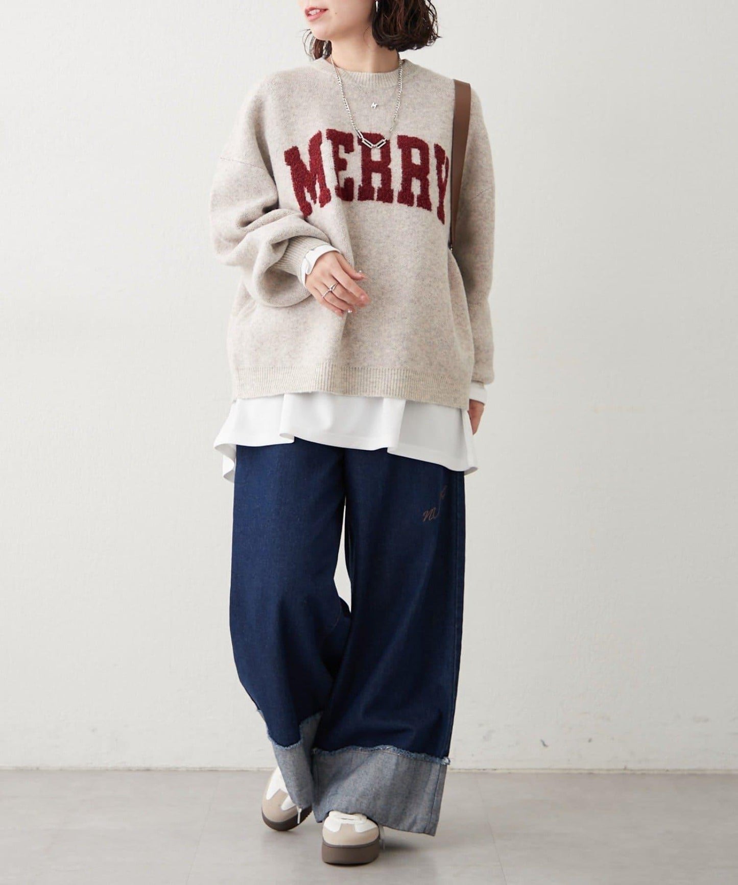 【NAO】標誌提花套頭衫