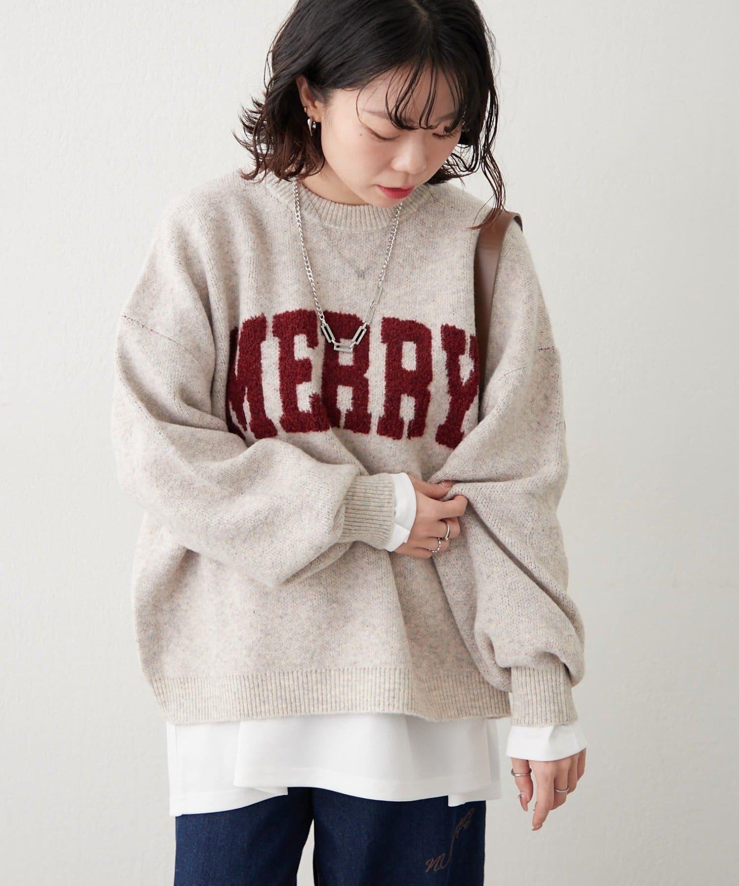 【NAO】標誌提花套頭衫