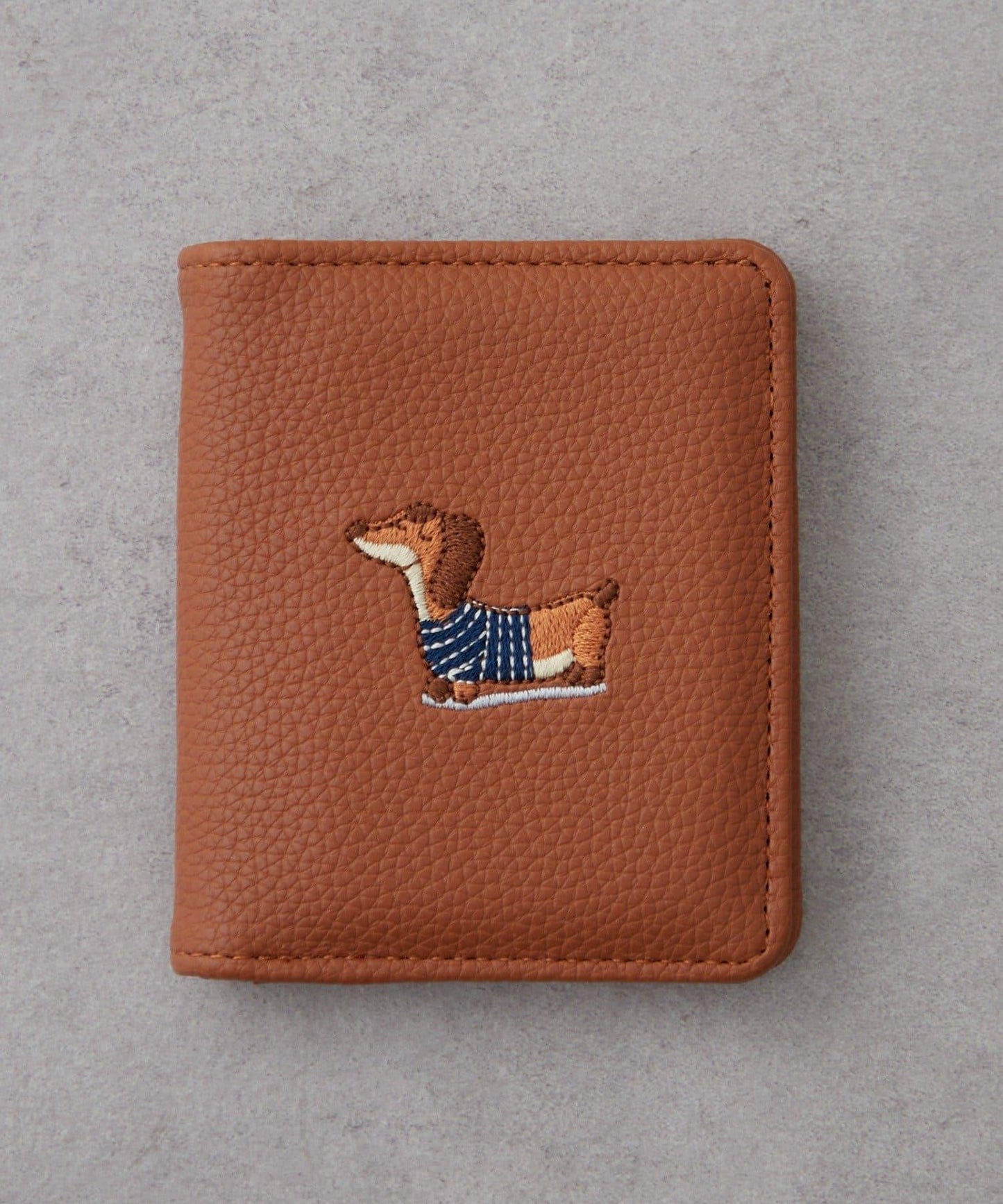 臘腸犬刺繡卡包