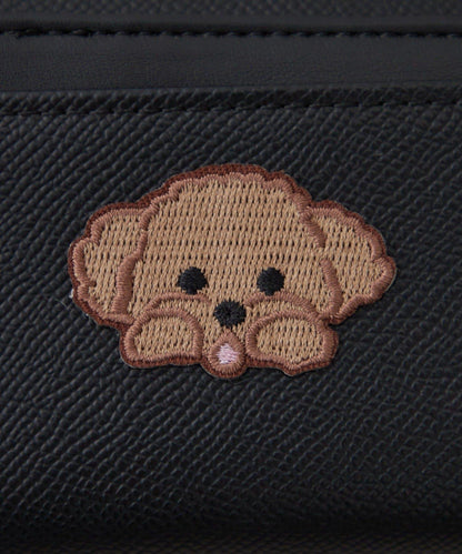 帶卡包、狗狗刺繡錢包