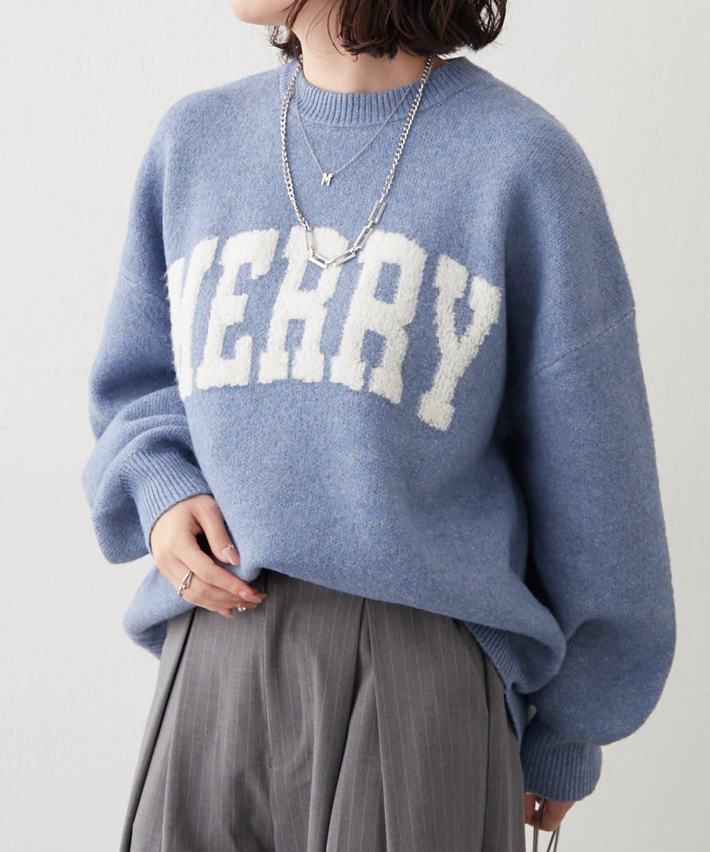 【NAO】標誌提花套頭衫