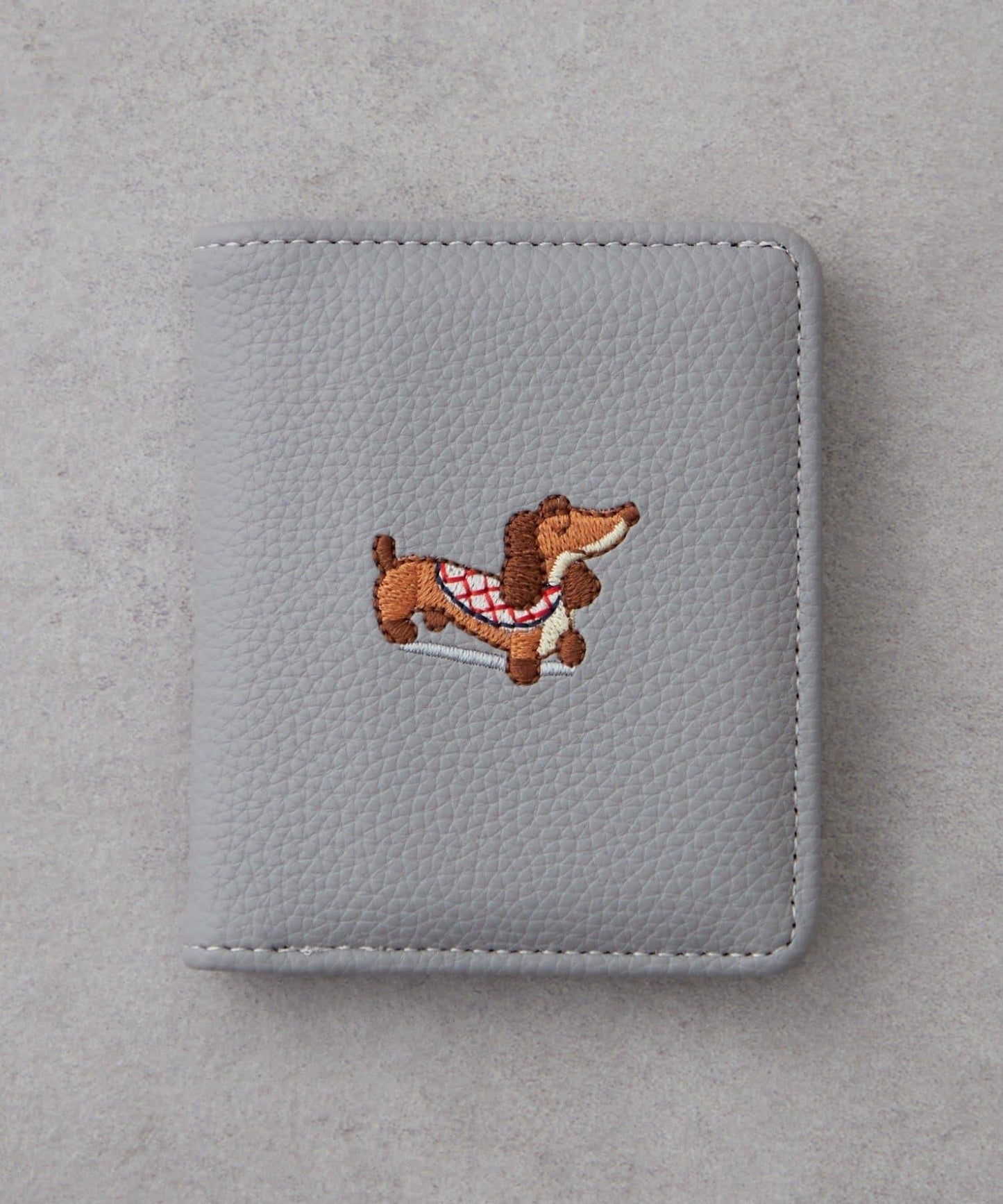 臘腸犬刺繡卡包