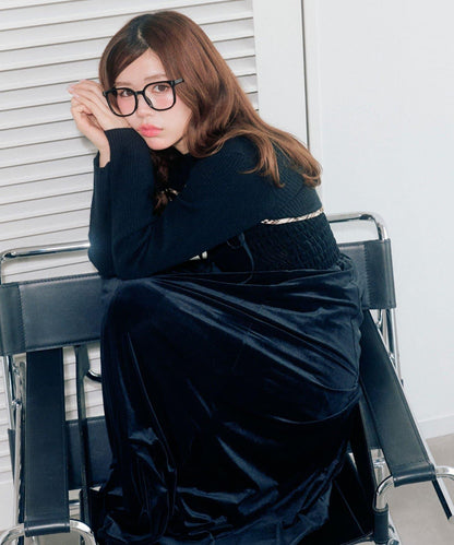 針織套裝長款吊帶連衣裙