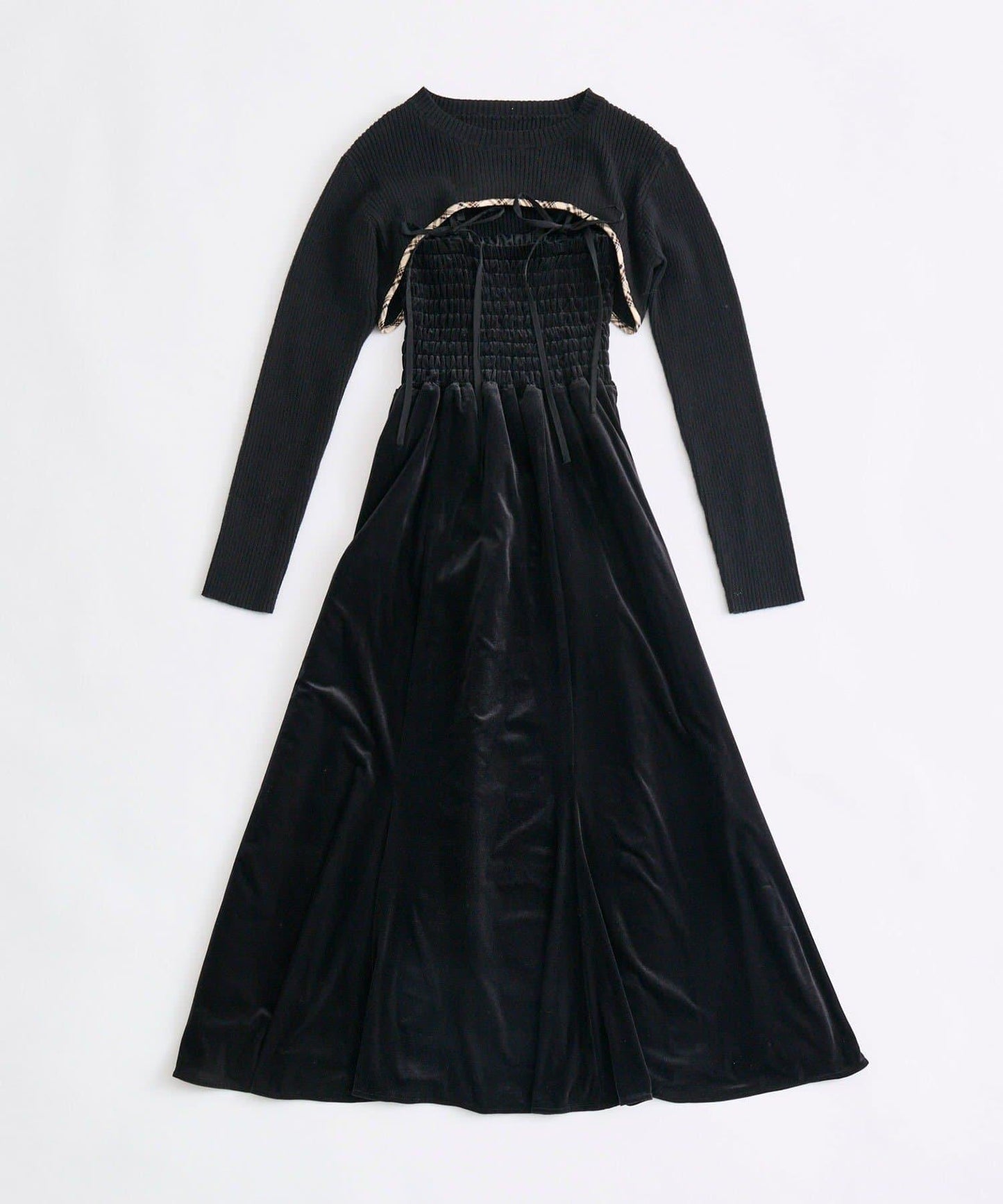 針織套裝長款吊帶連衣裙