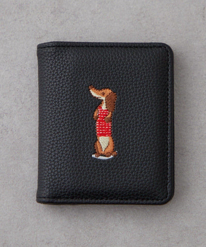 臘腸犬刺繡卡包