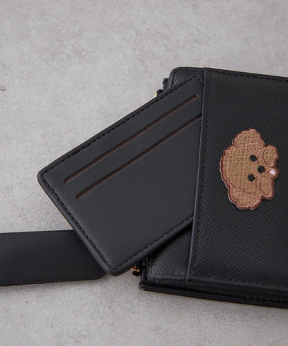帶卡包、狗狗刺繡錢包