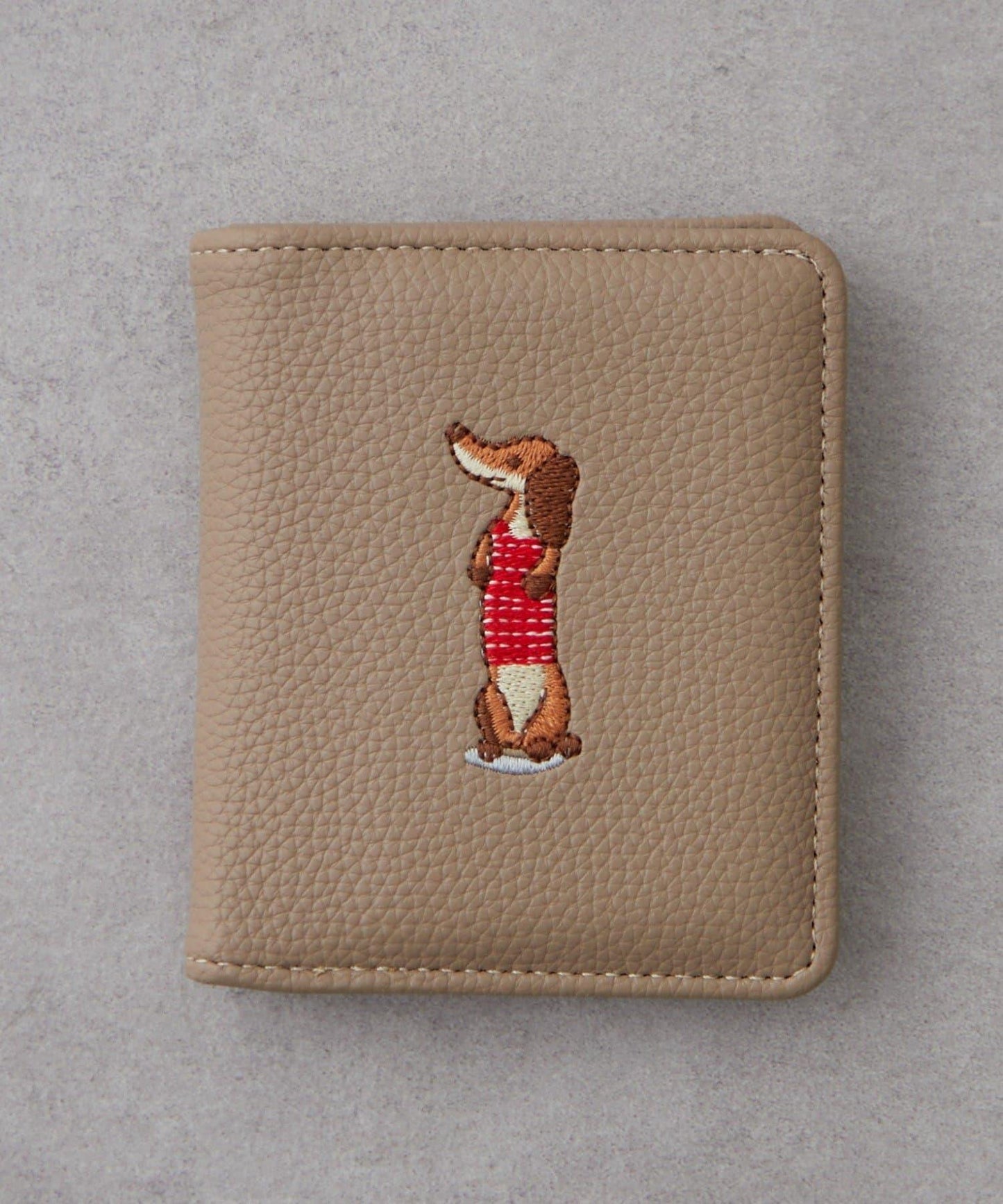 臘腸犬刺繡卡包