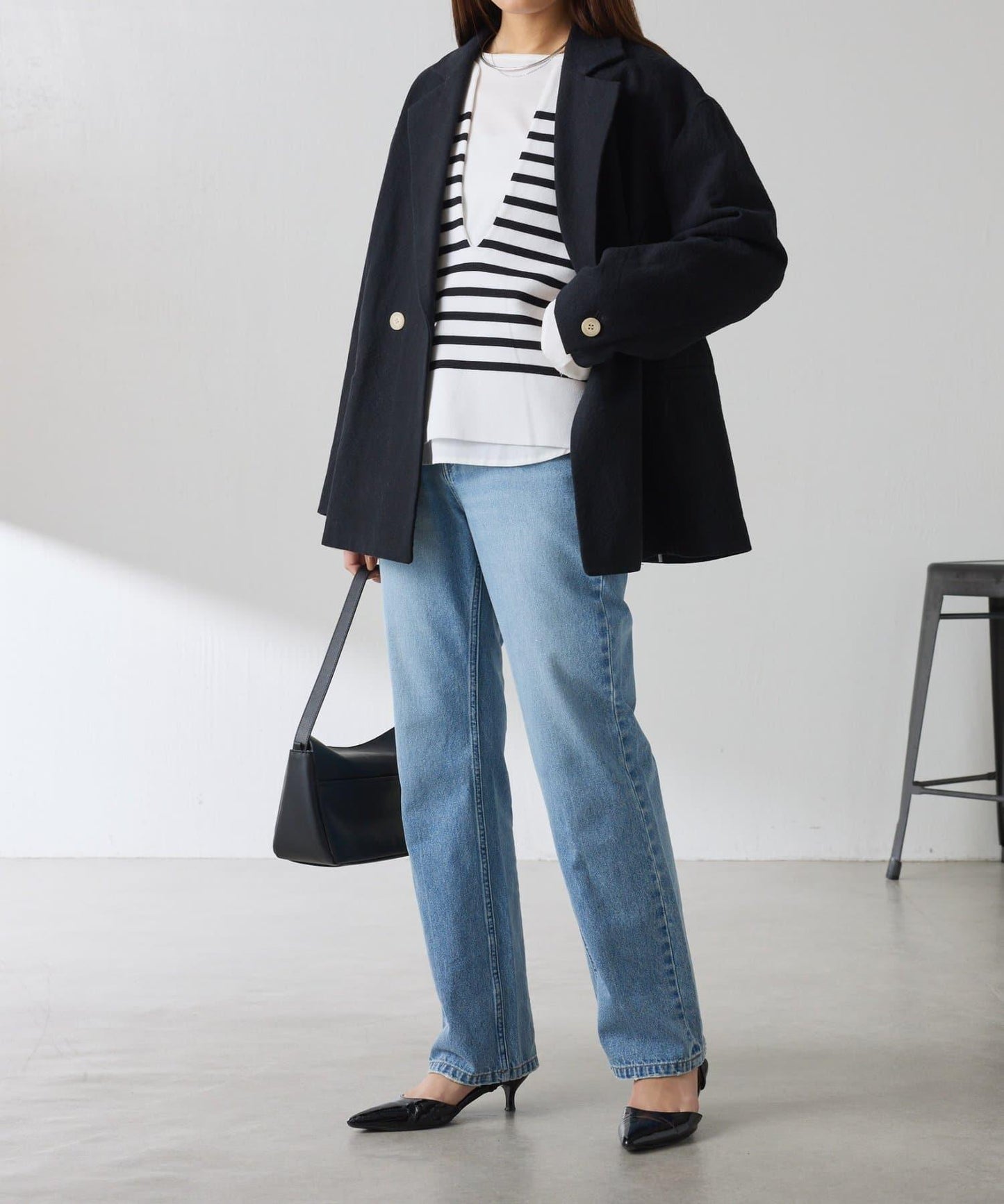 【顯腿長&美腿效果◎】Q.anos直筒牛仔褲