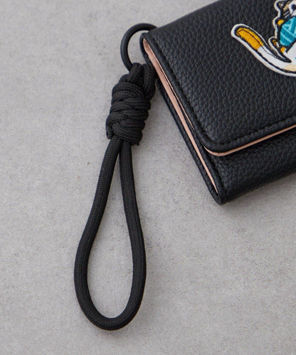 帶肩帶貓咪刺繡卡包