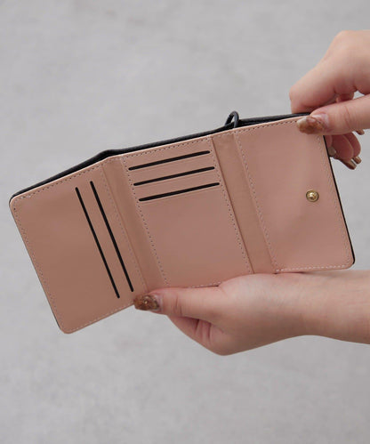 帶肩帶貓咪刺繡卡包