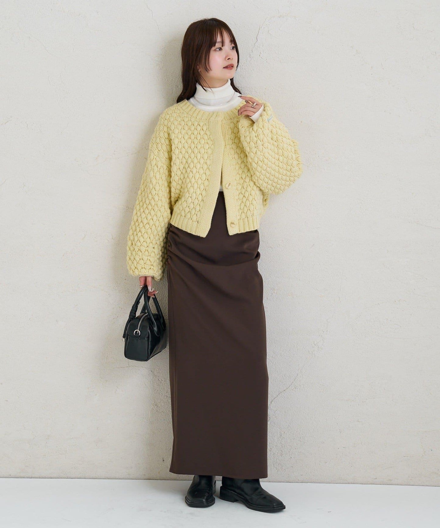 《10%OFFおすすめアイテム》側褶打褶半身裙