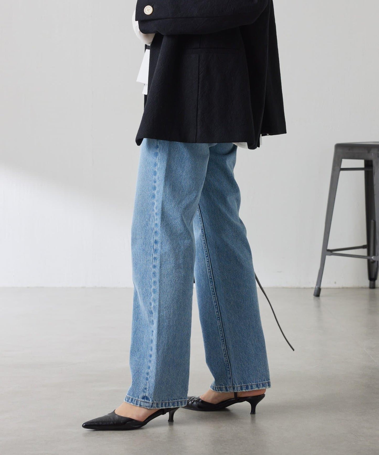 【顯腿長&美腿效果◎】Q.anos直筒牛仔褲