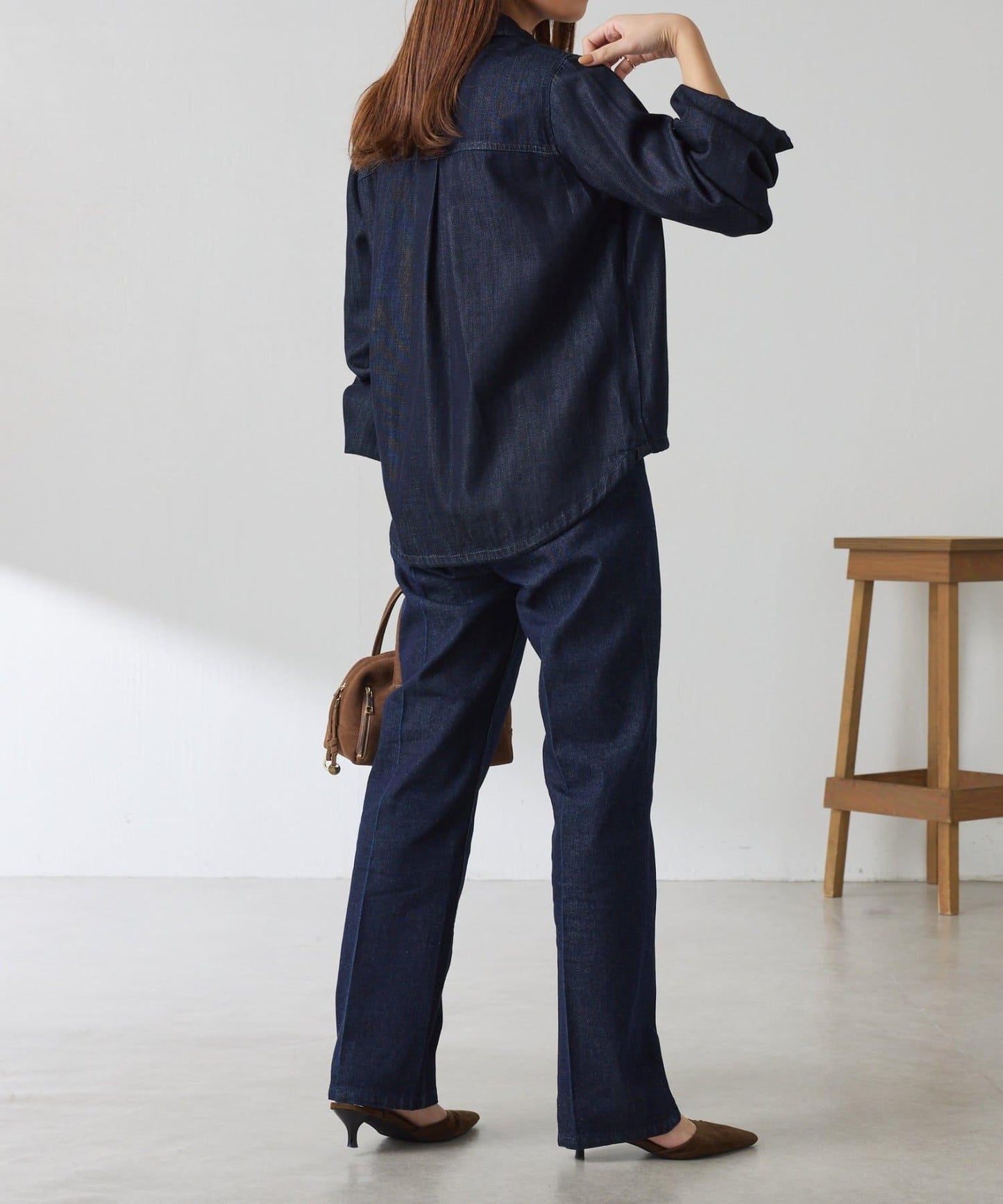 【顯腿長&美腿效果◎】Q.anos直筒牛仔褲