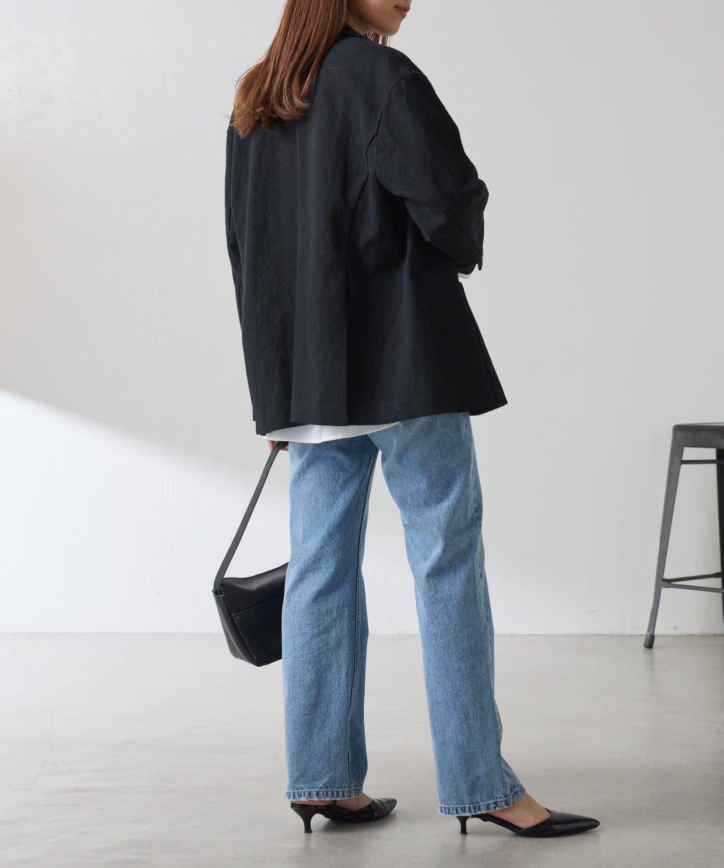 【顯腿長&美腿效果◎】Q.anos直筒牛仔褲