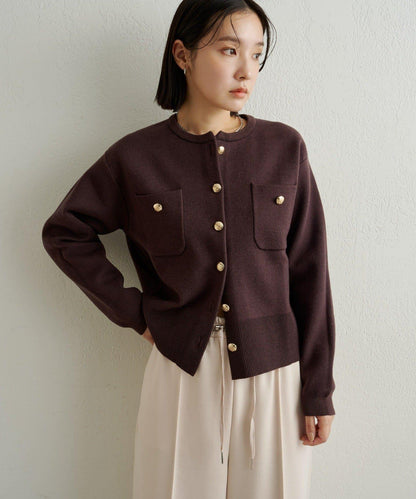 衛衣風格紐扣開衫