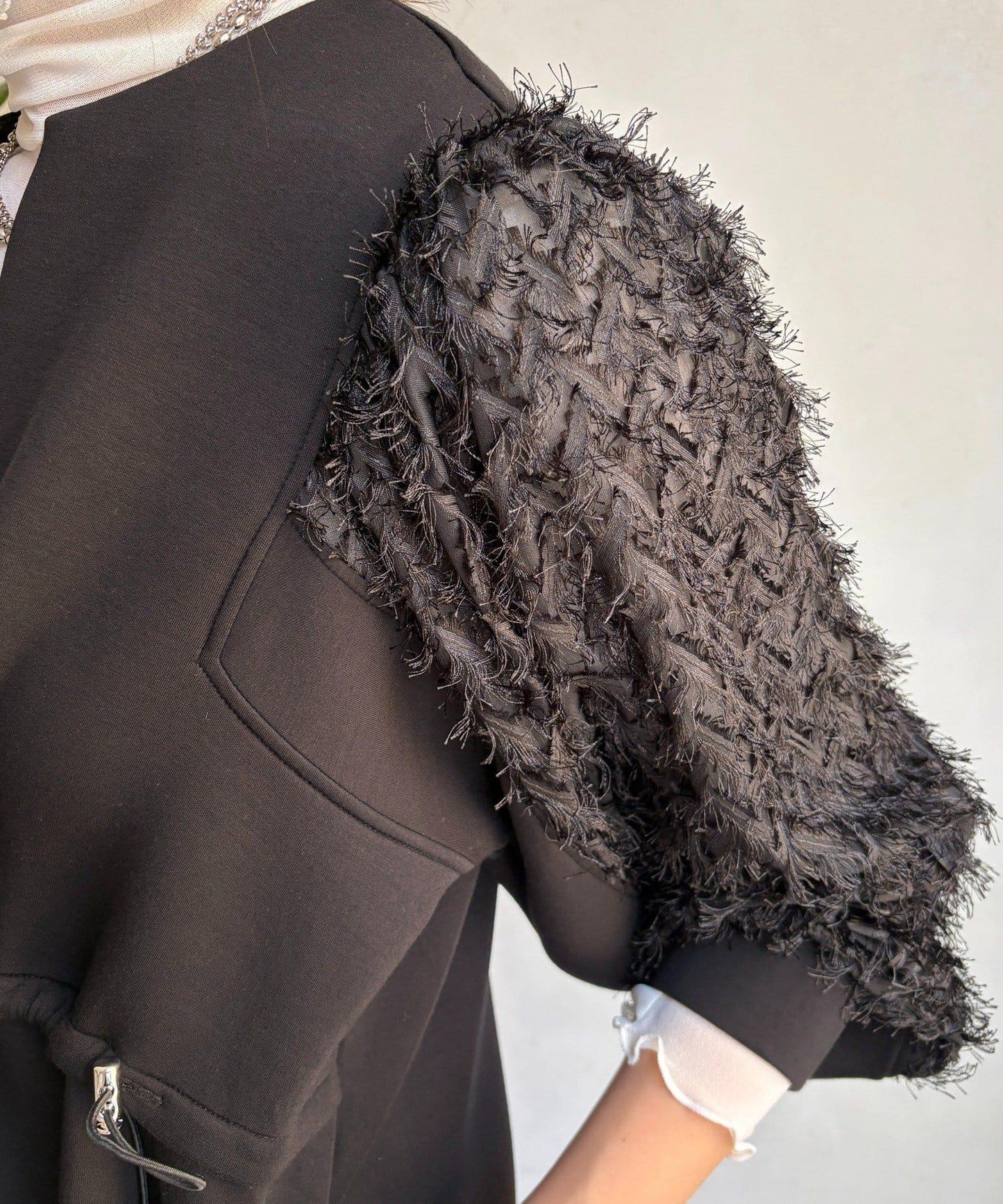 拼接蕾絲連衣裙