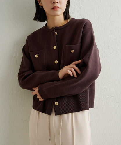 衛衣風格紐扣開衫