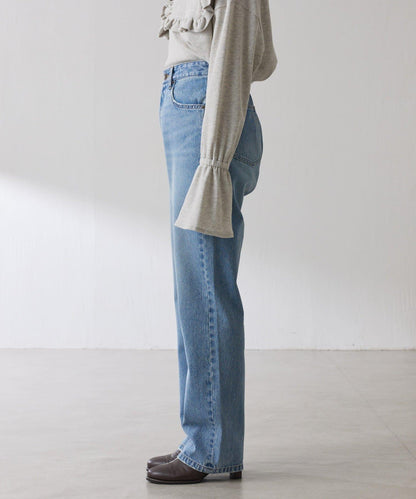 【顯腿長&美腿效果◎】Q.anos直筒牛仔褲