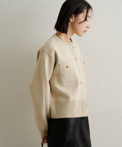 衛衣風格紐扣開衫